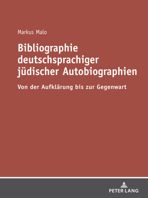 cover image of Bibliographie deutschsprachiger juedischer Autobiographien